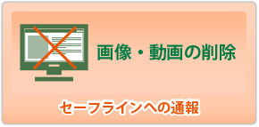 画像・動画の削除 セーフラインへの通報